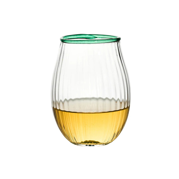 Nell Stemless Wine Glass - Watercress