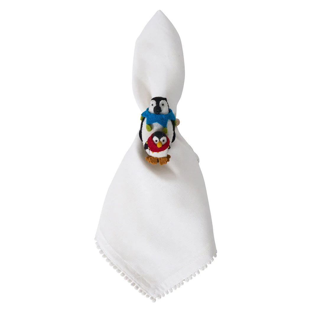 Berry & Thread North Pole Animal Napkin Ring Assorted Set/4