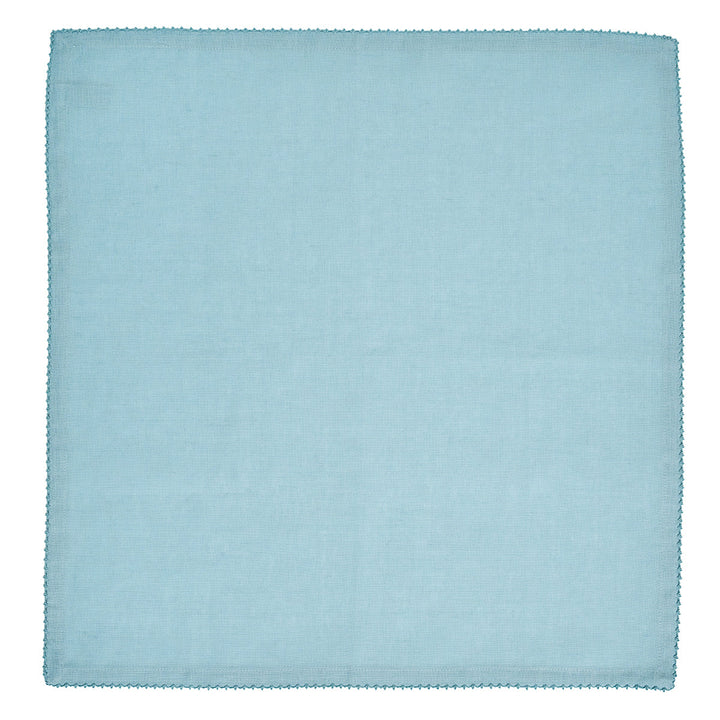 Berry Scallop Napkin Set/4 - Light Blue