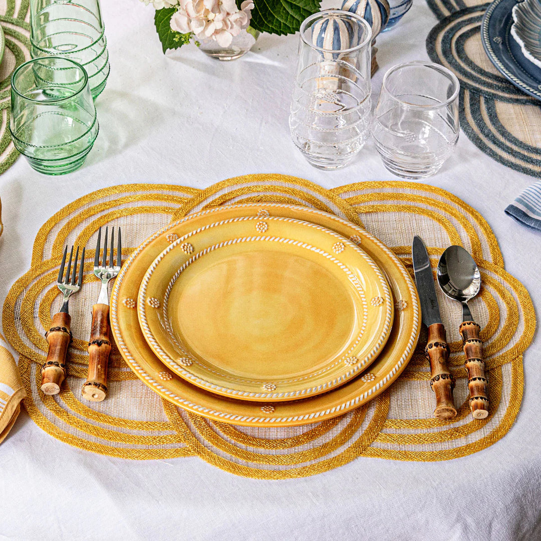 Scallop Stripe Placemat - Sunshine