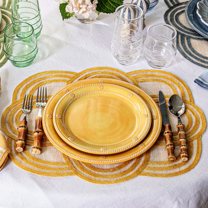 Scallop Stripe Placemat - Sunshine