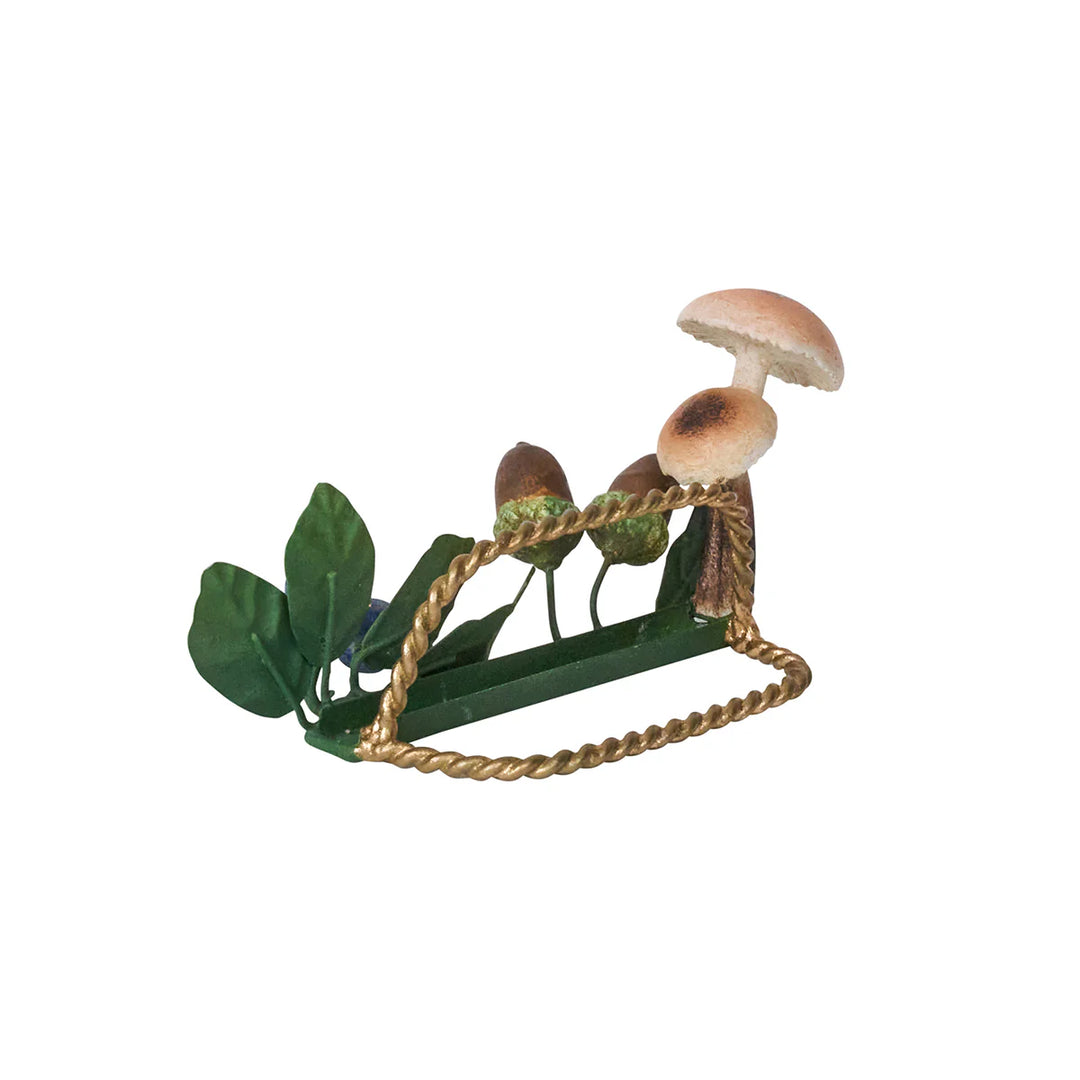 Forest Walk Mushroom &amp; Acorn Place Card Holder Set/4 - Multi