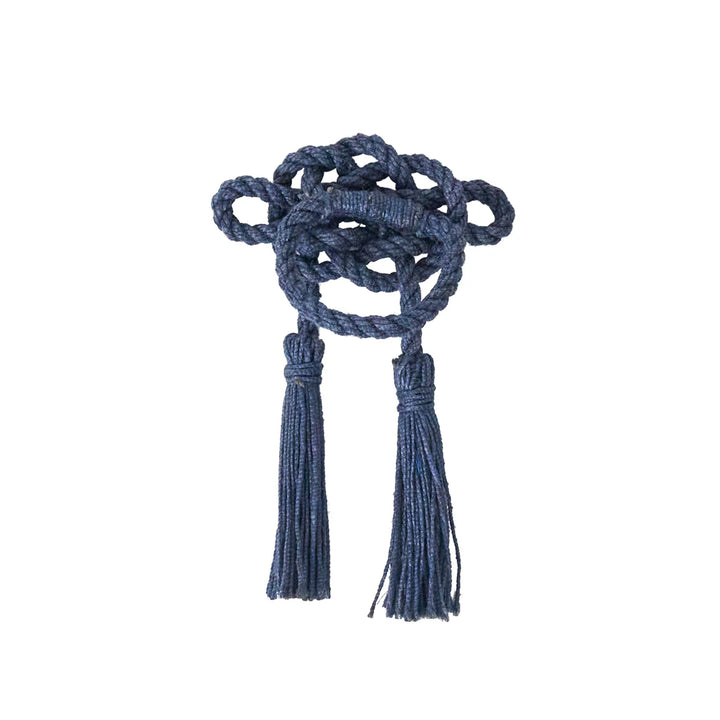 Mystic Knot Napkin Ring Set/4 - Navy