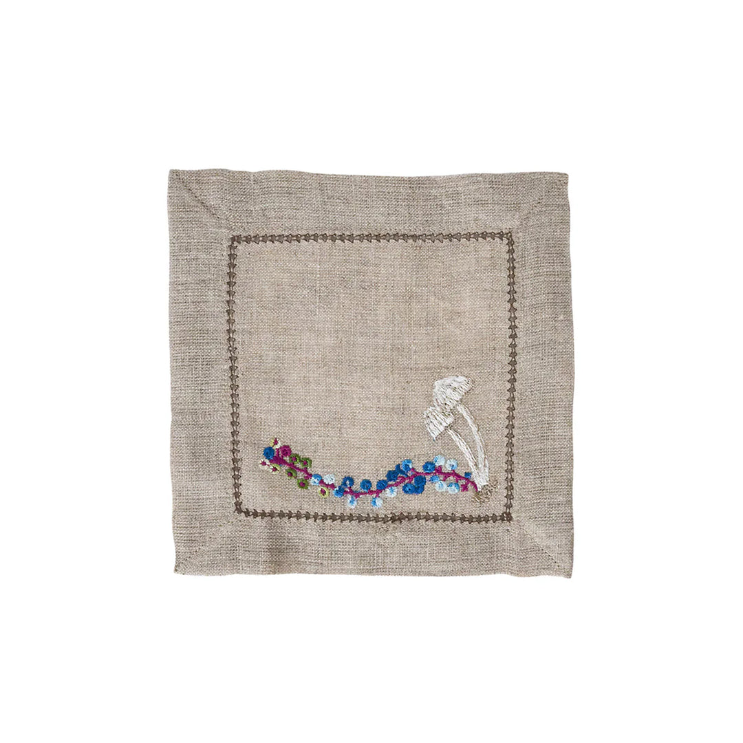Forest Walk Cocktail Napkins Assorted Set/4 - Multi