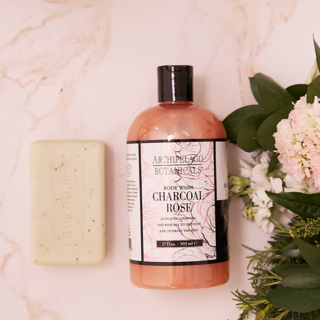 Archipelago Botanicals - Charcoal Rose All Natural Bar Soap