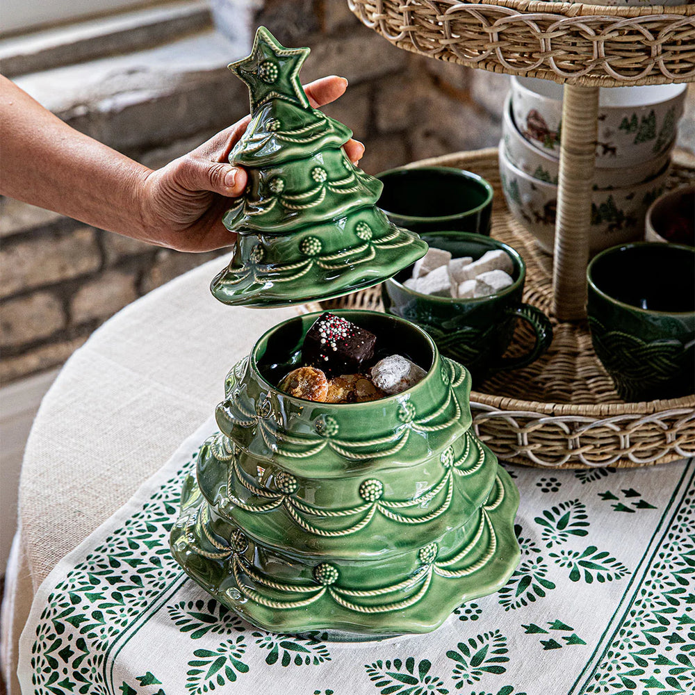 Berry & Thread Cookie Jar - Basil