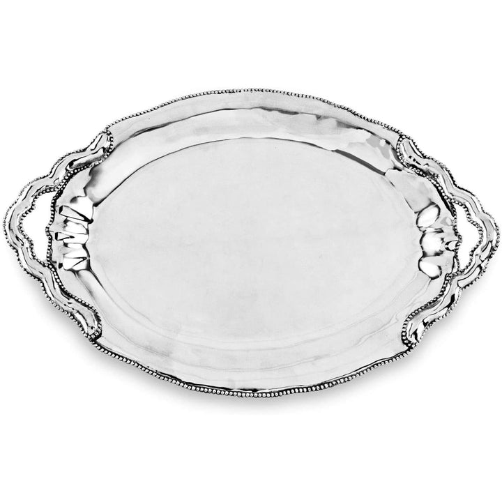 Pearl Denisse Oval Tray With Handles