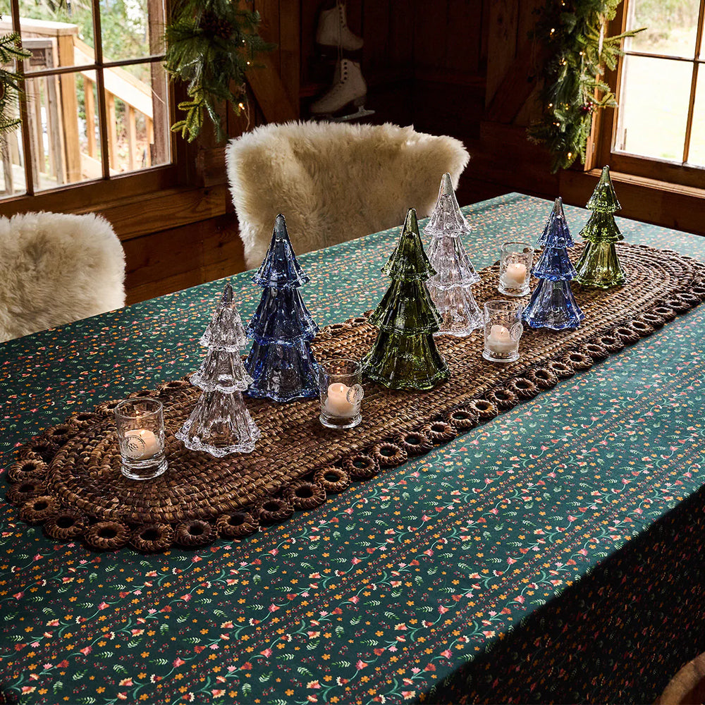 Klara Floral 60" x 120" Tablecloth - Evergreen