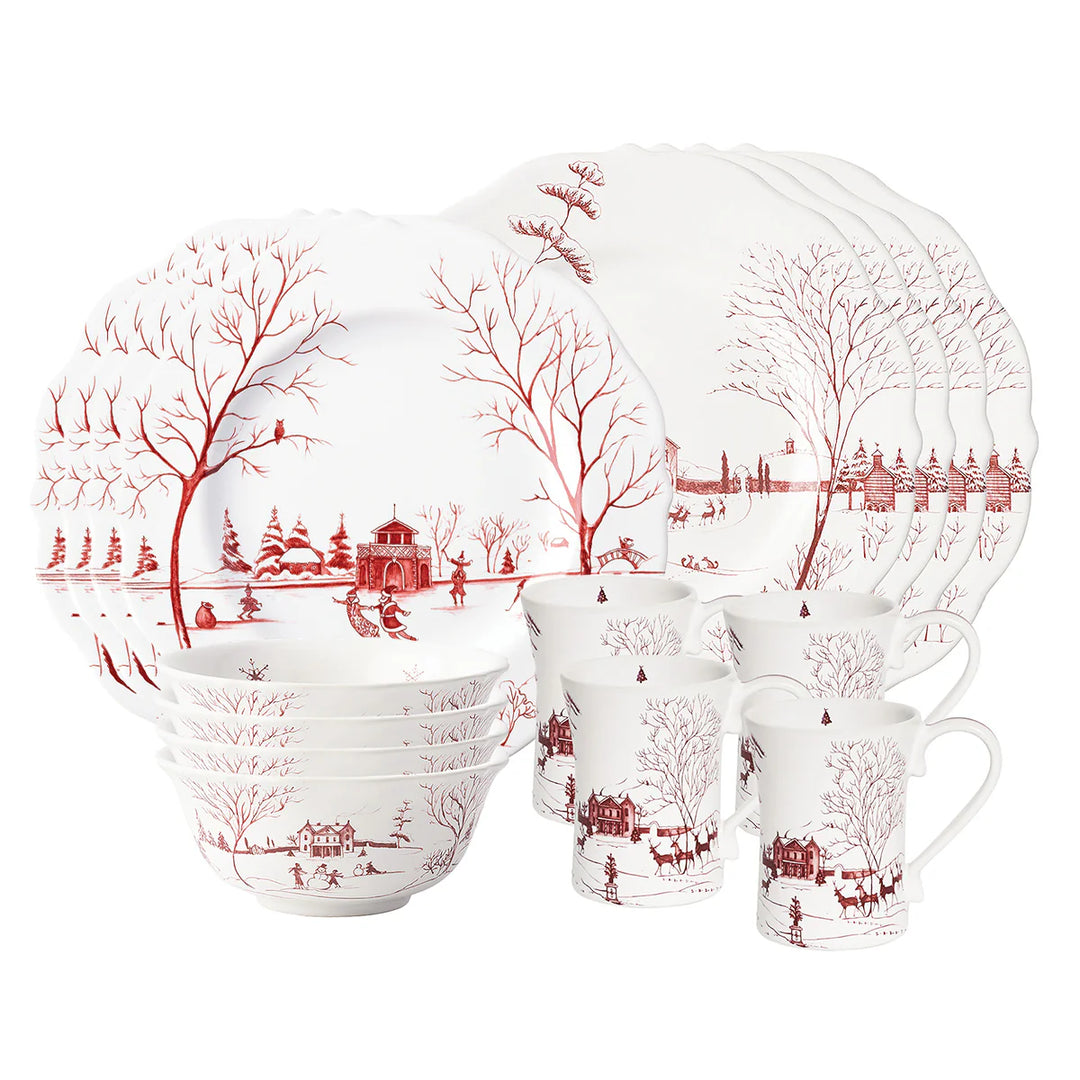 Country Estate Winter Frolic 16pc Place Setting