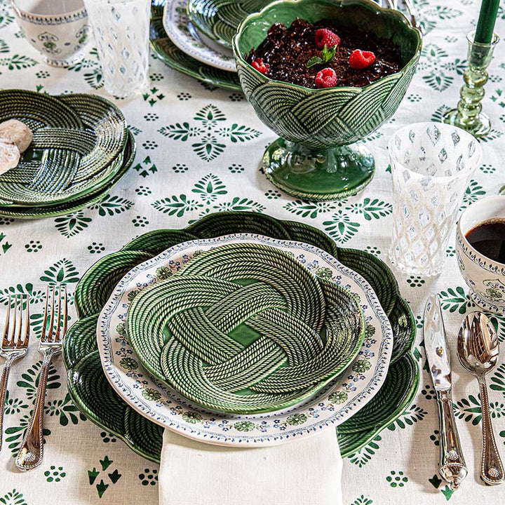 Le Panier Mystic Knot Charger/Platter - Basil