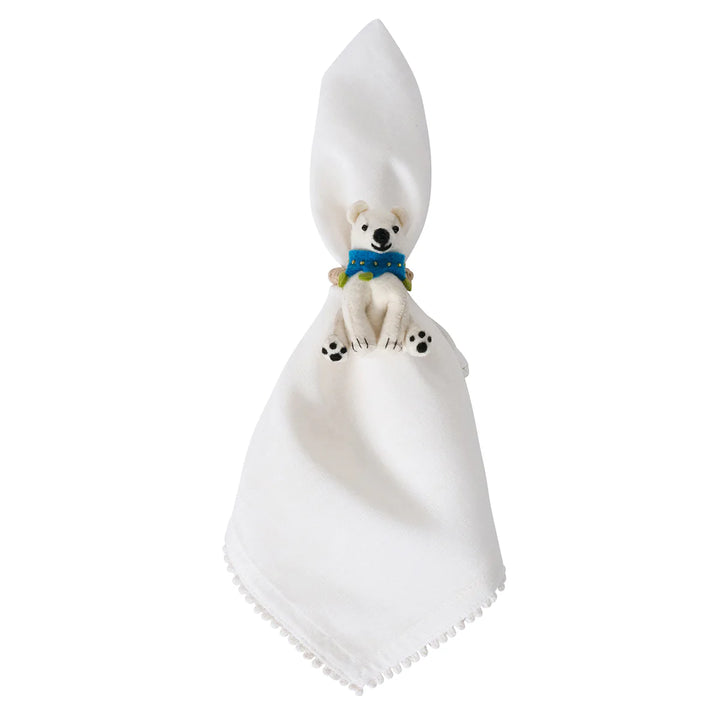 Berry & Thread North Pole Animal Napkin Ring Assorted Set/4