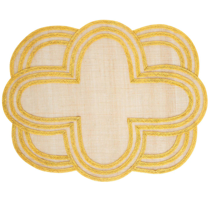 Scallop Stripe Placemat - Sunshine