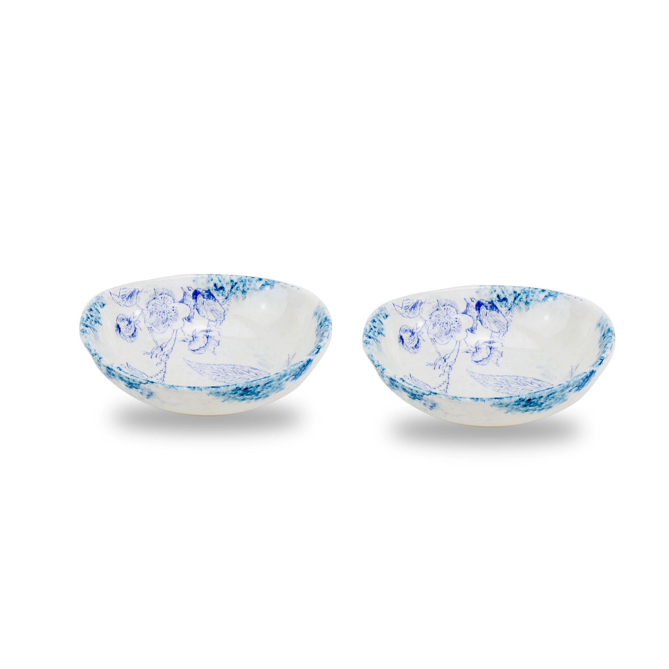 Giulietta Blue Oval Dipping Bowl - Set of 2