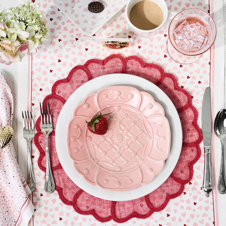 Table Accessories Heart Placemat - Pink