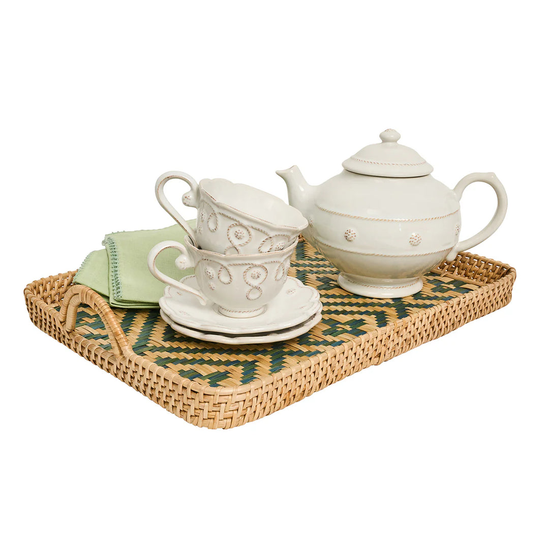 Villa Seville 21" Tray - Chambray
