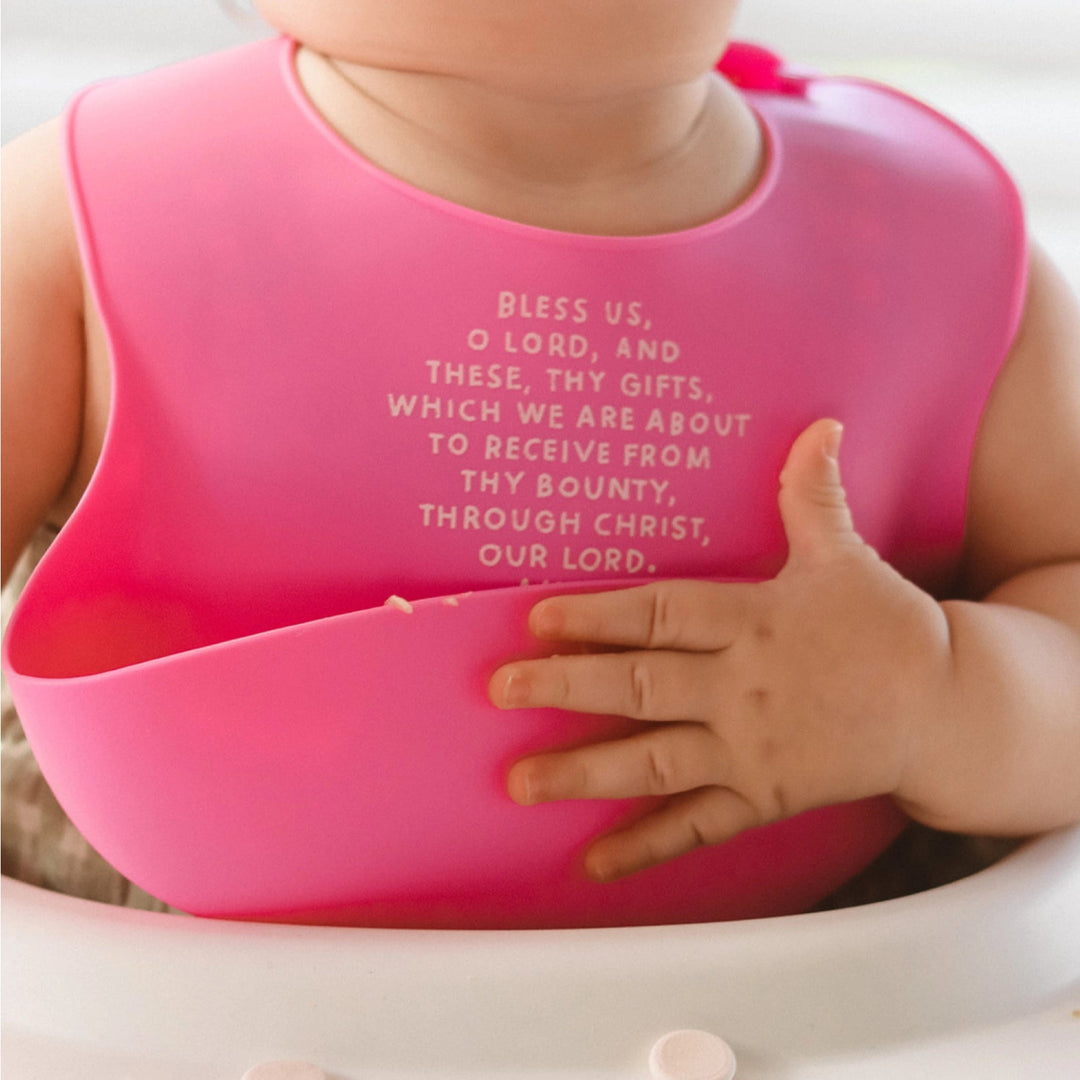 Meal Blessing Silicone Bib
