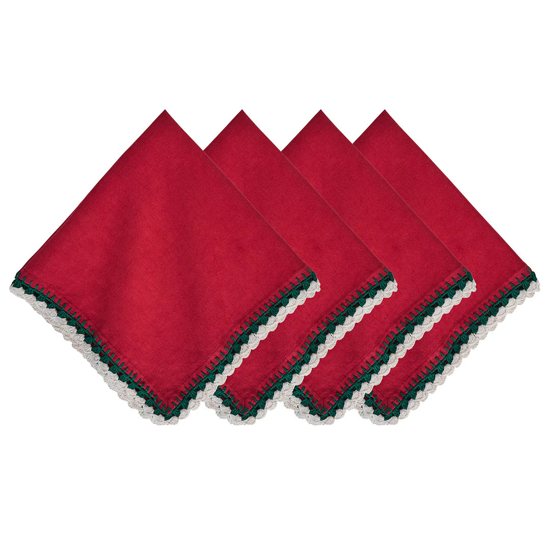 Isadora Napkin Set/4 - Red