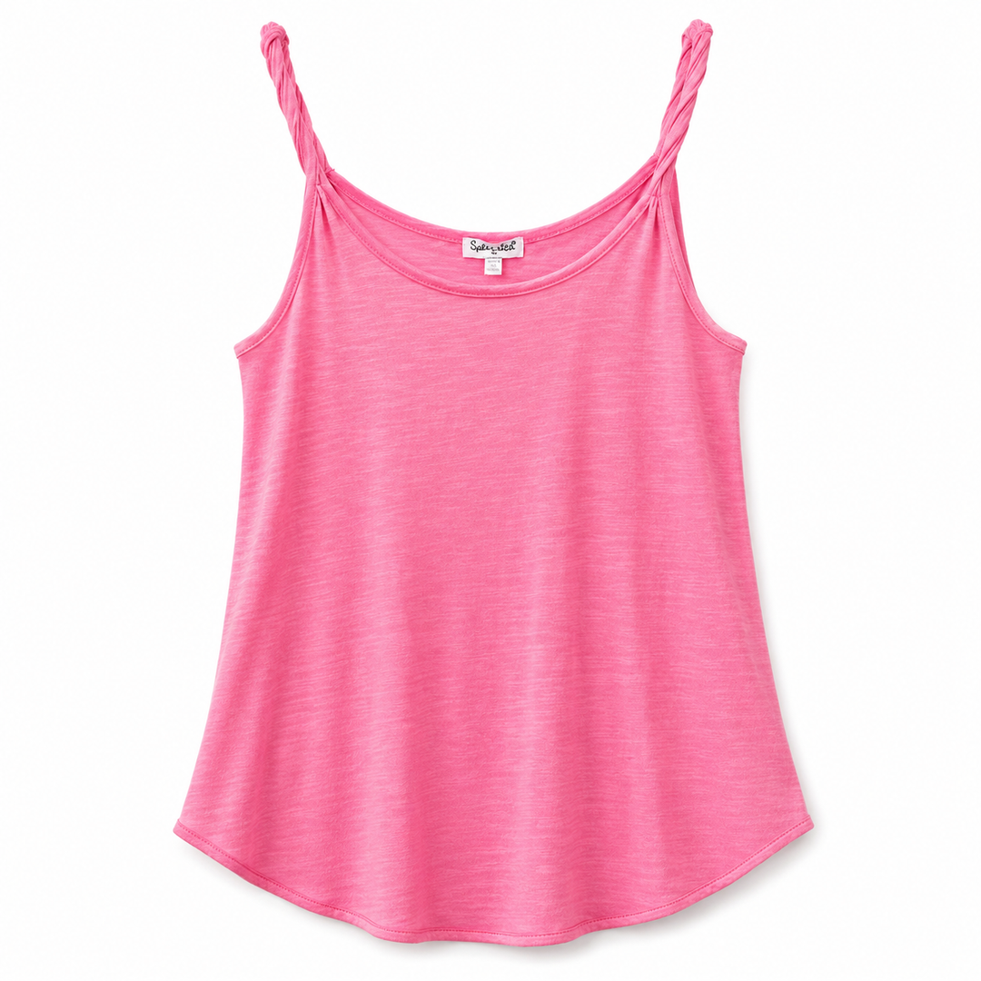 Pink Twist Strap Tank