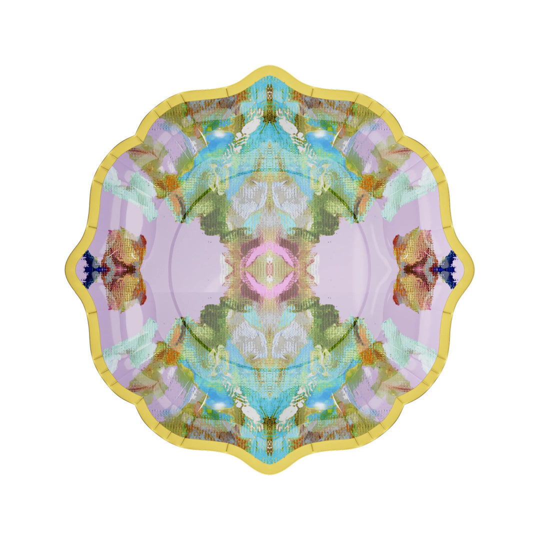 Stained Glass Lavender Cocktail Plates