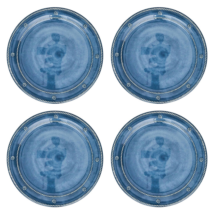 Berry & Thread Melamine Dinner Plate Set/4 - Ocean