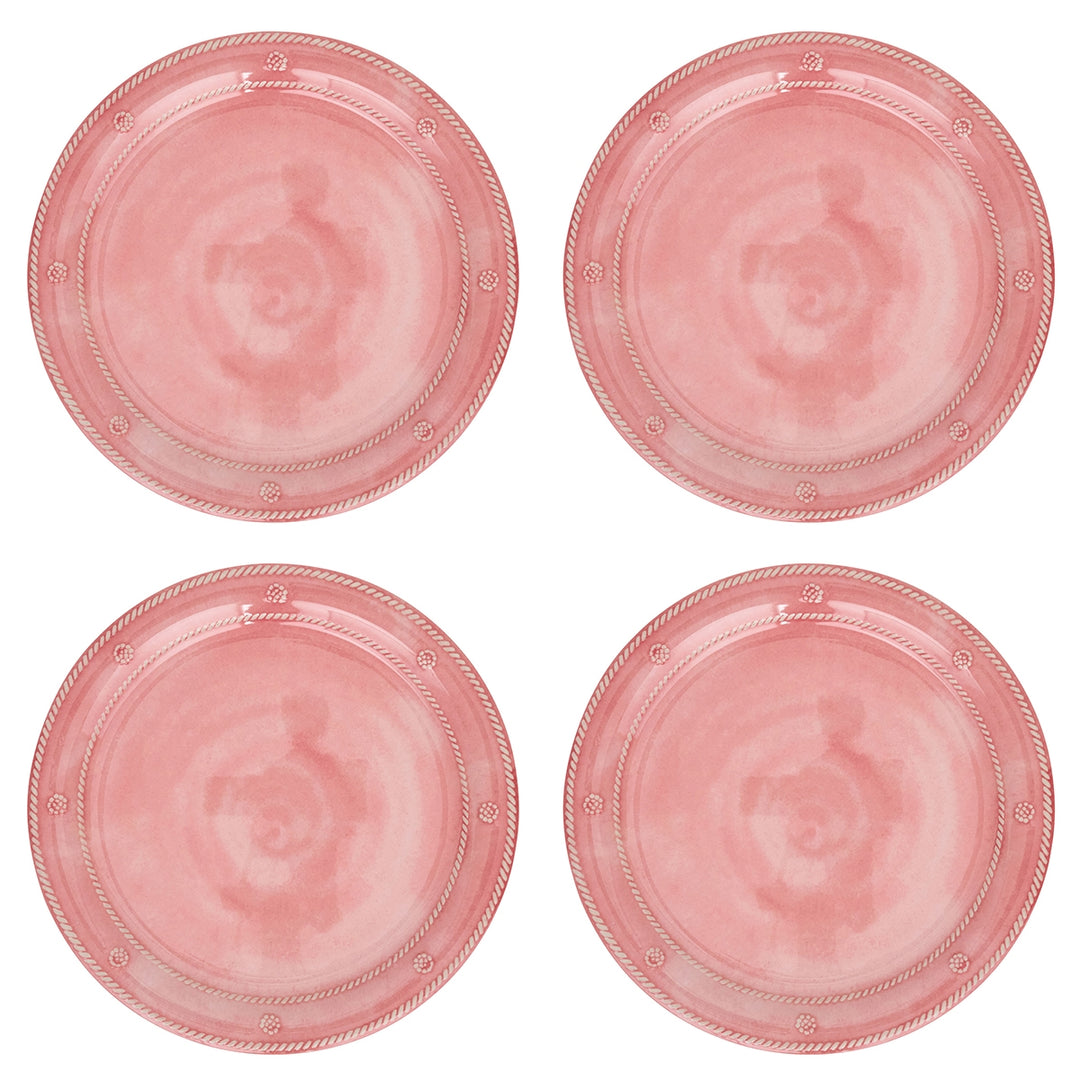 Berry &amp; Thread Melamine Dinner Plate Set/4 - Coral