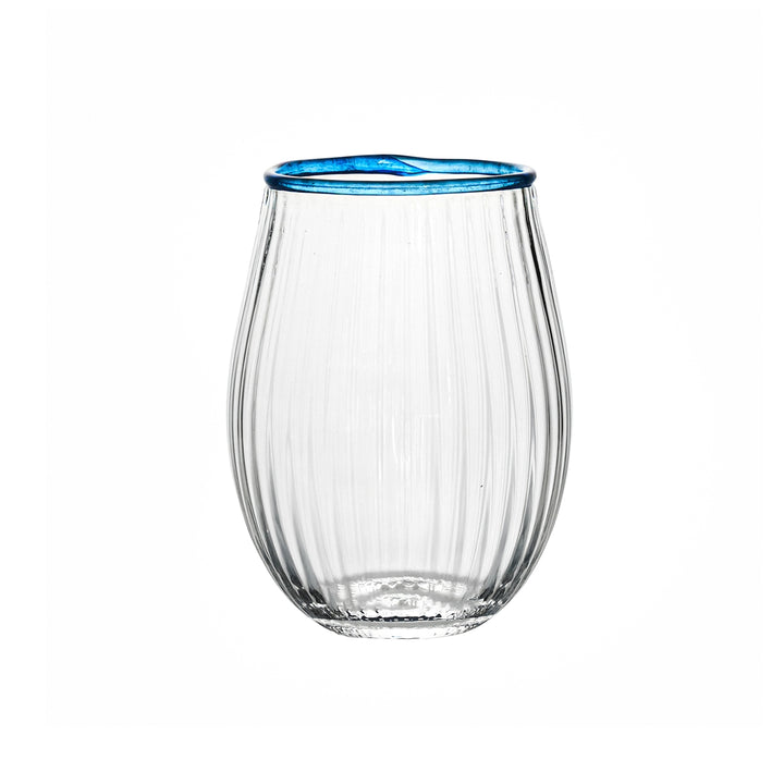 Nell Stemless Wine Glass - Chambray