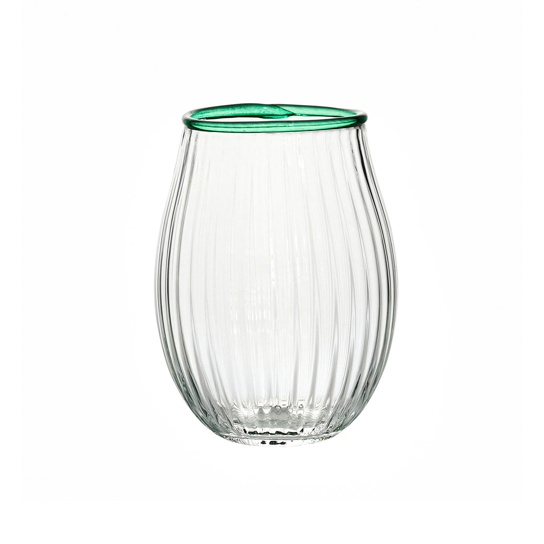 Nell Stemless Wine Glass - Watercress