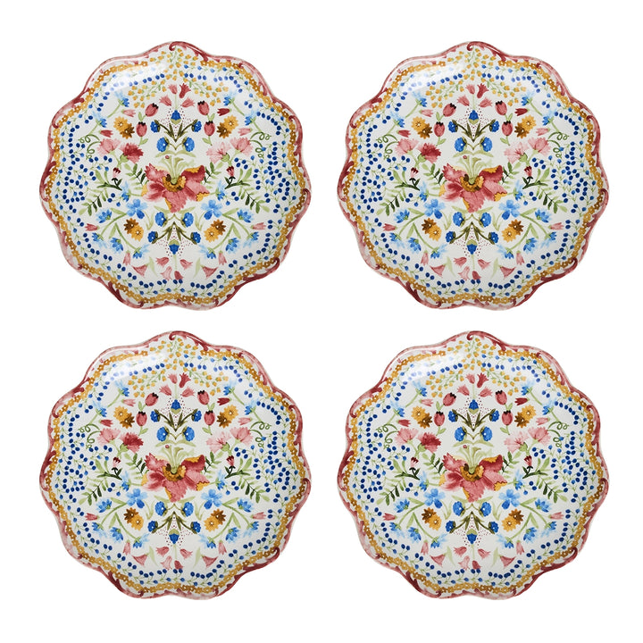 Sofia Side/Cocktail Plate Set/4 - Multi