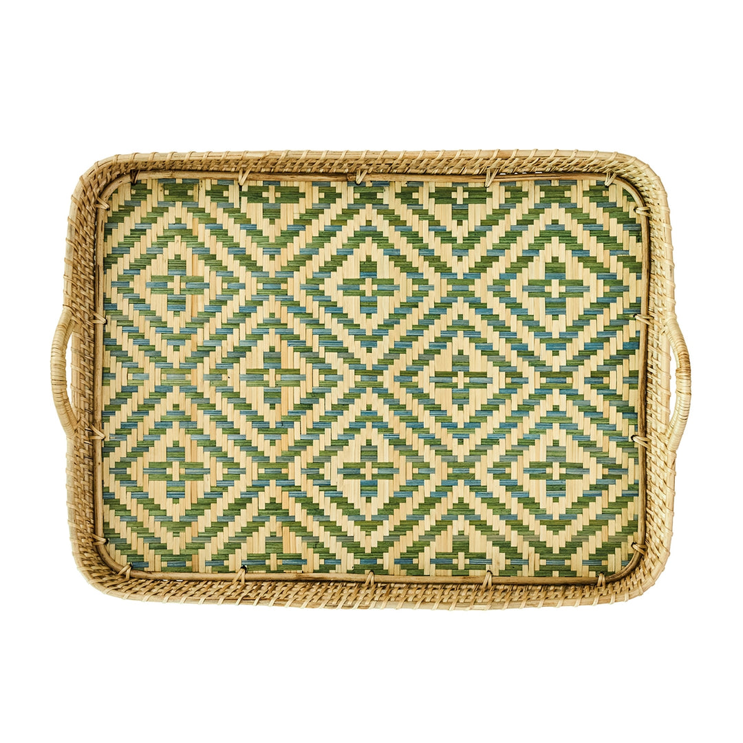 Villa Seville 18" Tray - Chambray