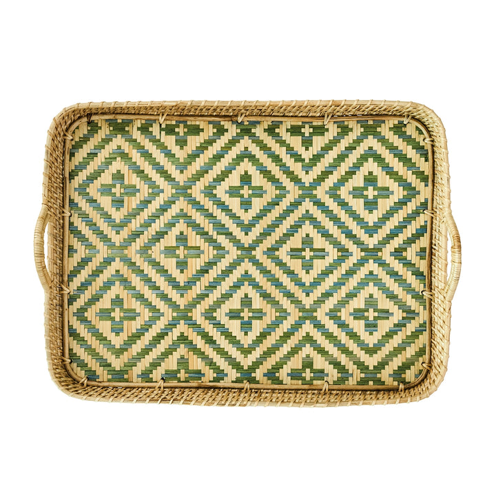 Villa Seville 18" Tray - Chambray