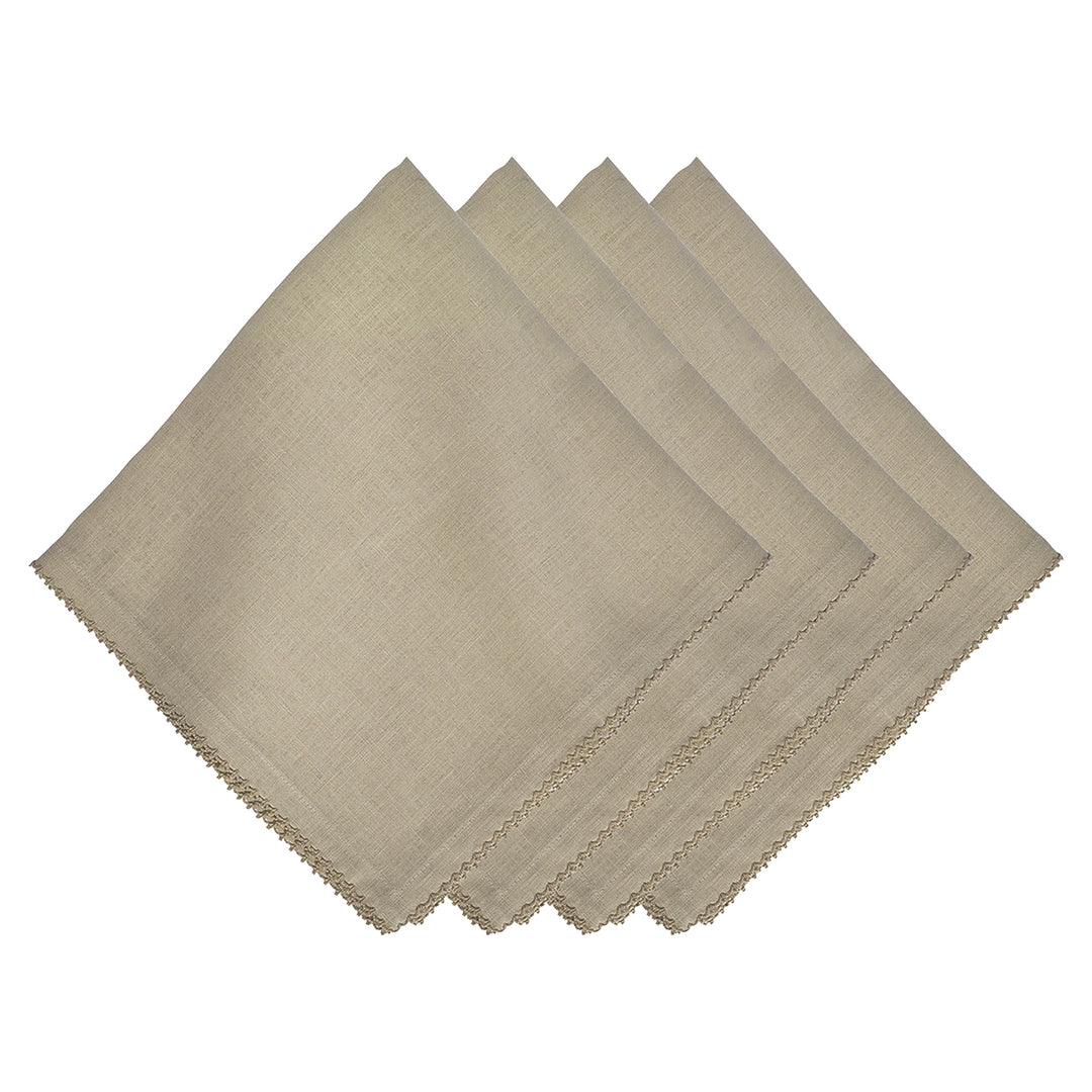 Berry Scallop Napkin Set/4 - Natural