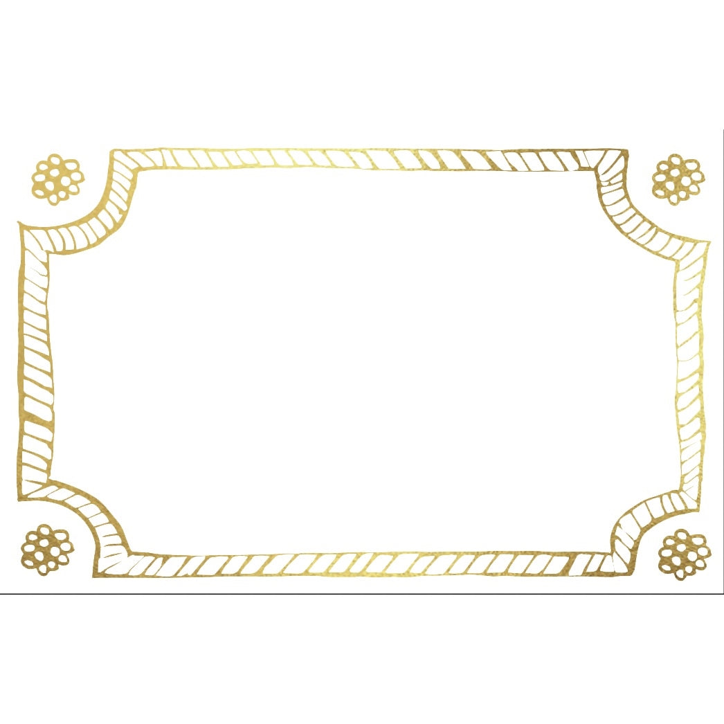 Berry &amp; Thread Place Card Set/12 - Gold