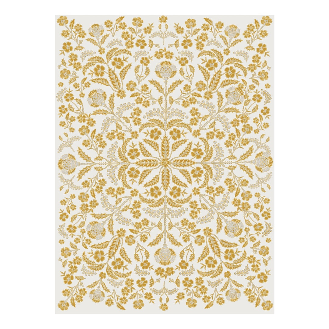 Berry &amp; Thread Thistle 7" x 10" Paper Journal - Gold/Silver