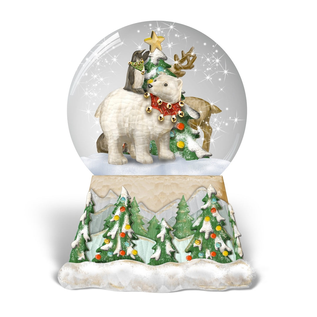 Berry &amp; Thread North Pole Animal Snow Globe