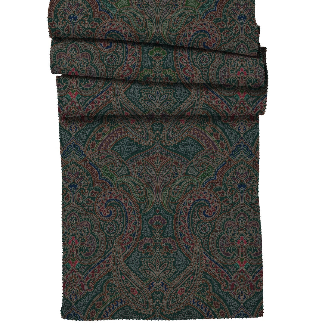 Paisley 18" x 90" Table Runner - Evergreen