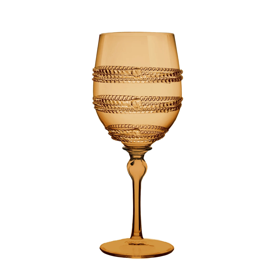 Ella Wine Glass - Amber