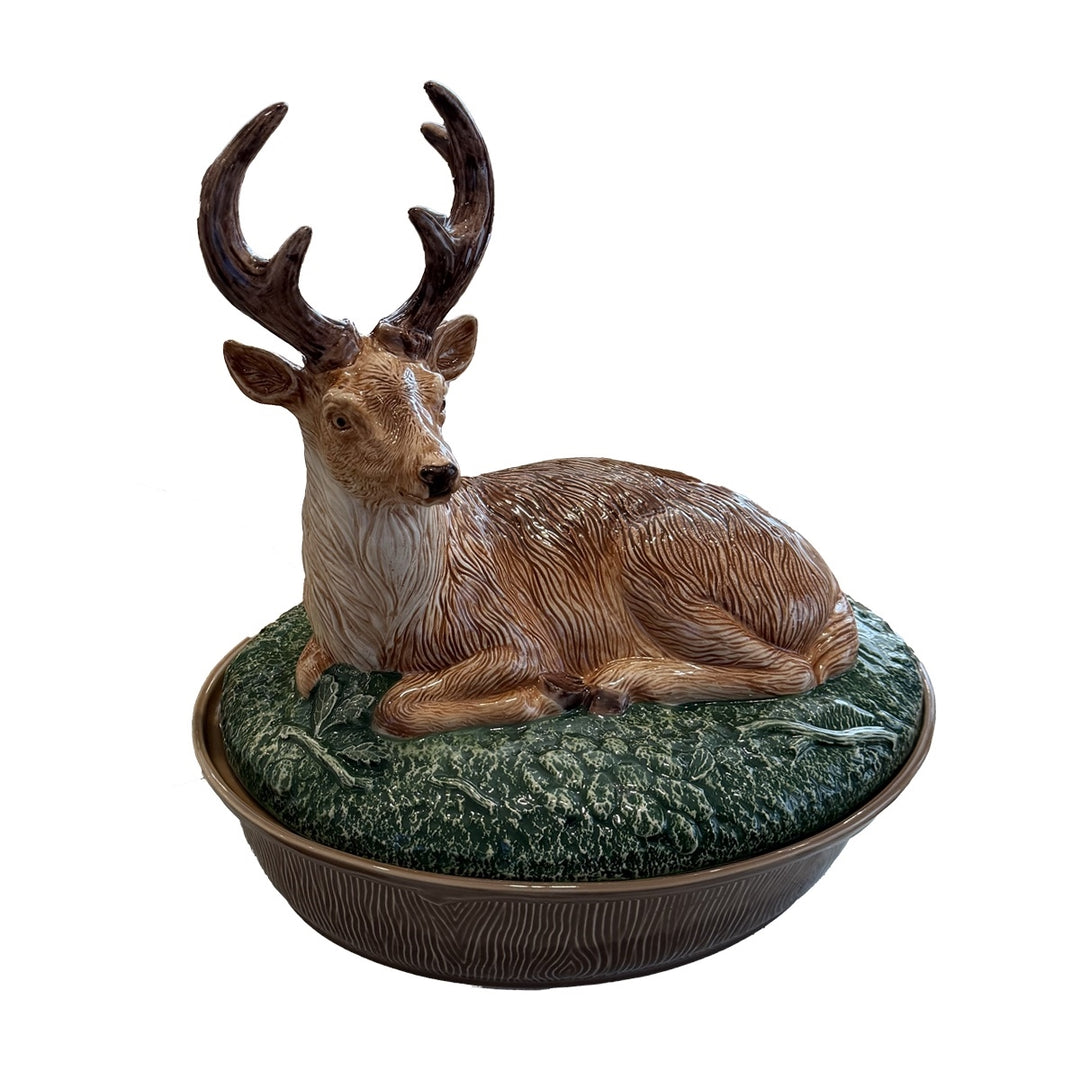 Forest Walk Stag Baker with Lid - Multi
