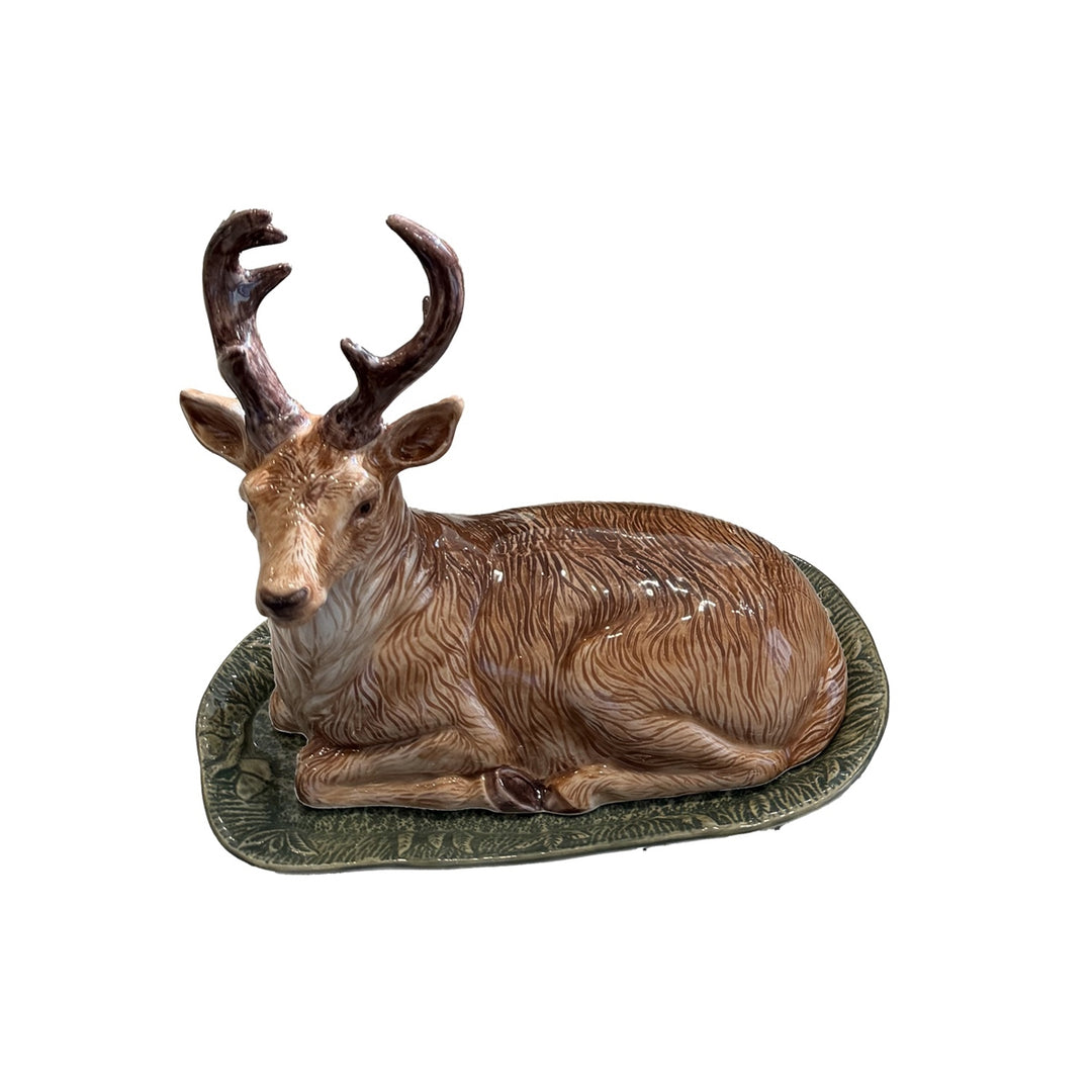 Forest Walk Stag Butter Dish - Multi