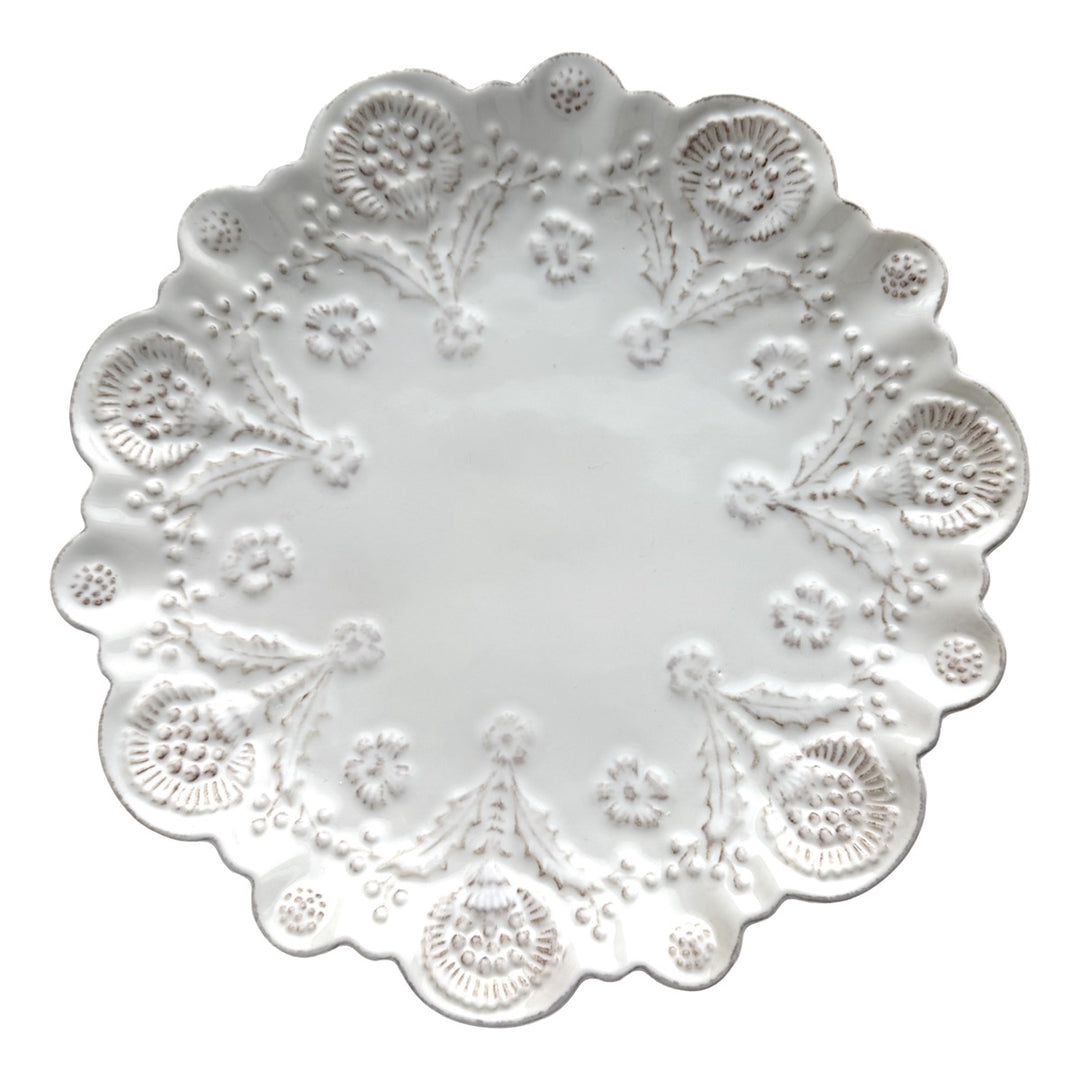Berry &amp; Thread Thistle Dessert/Salad Plate - Whitewash