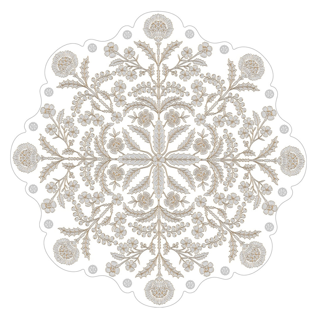 Berry &amp; Thread Thistle Charger/Platter - Whitewash