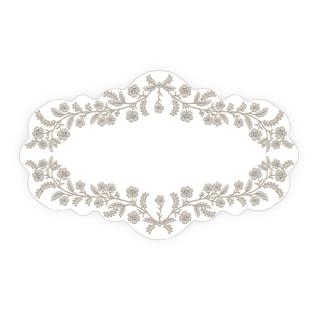 Berry &amp; Thread Thistle 16" Tray - Whitewash