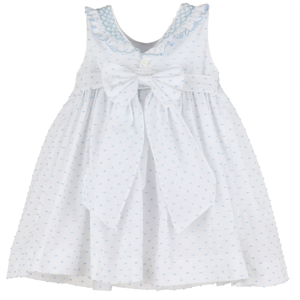 Blue Swiss Dot Dress