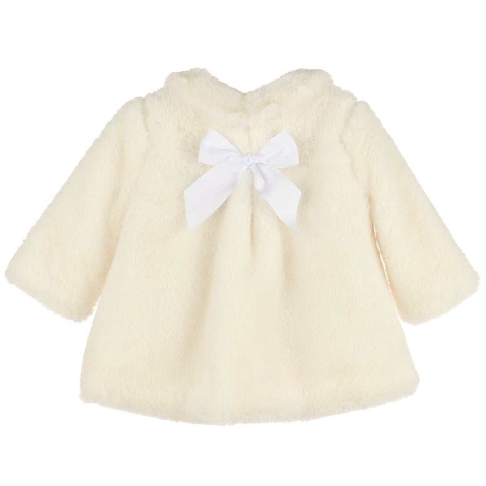 Cozy Fuzzy Long Coat - Ivory
