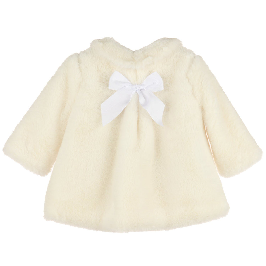 Cozy Fuzzy Long Coat - Ivory