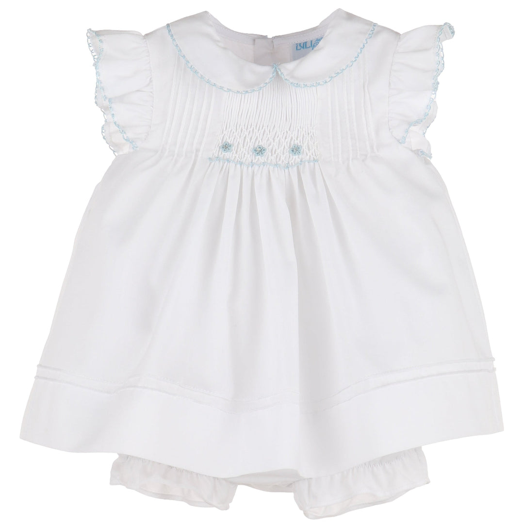 Blue Sweet April Smock Dress