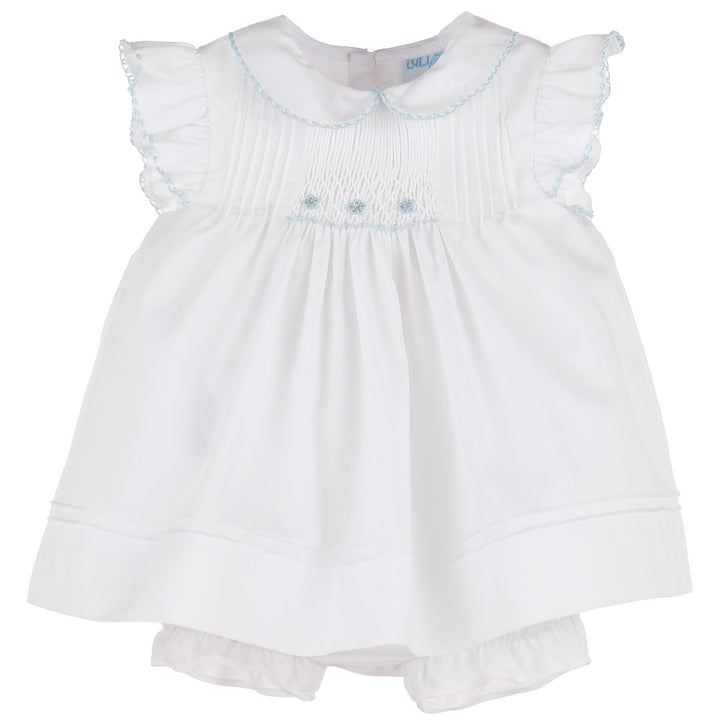 Blue Sweet April Smock Dress