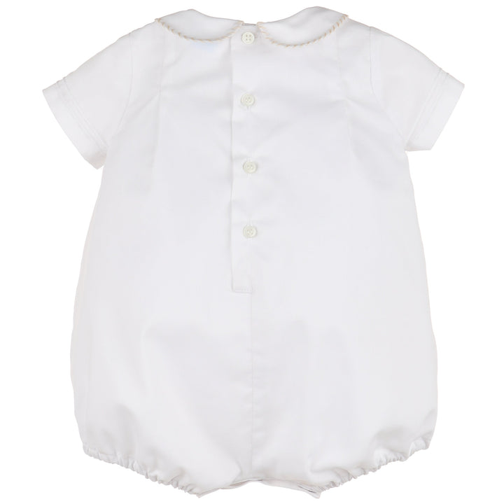 White w/ Beige Sweet Smock Bubble