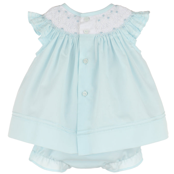 Blue Color Combo Smock Bishop
