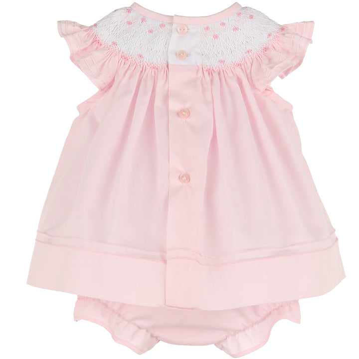 Pink Color Combo Smock Bishop