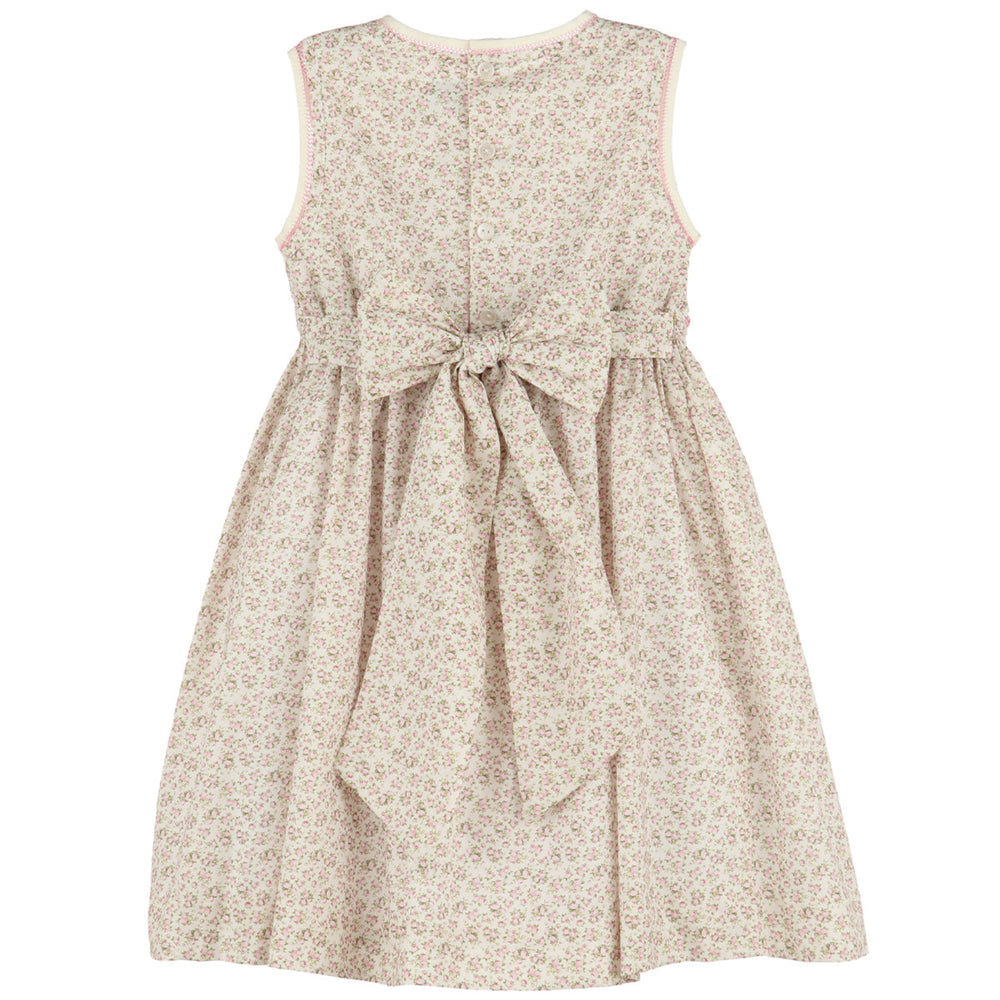 Smocked Pink Liberty Tea Roses Dress